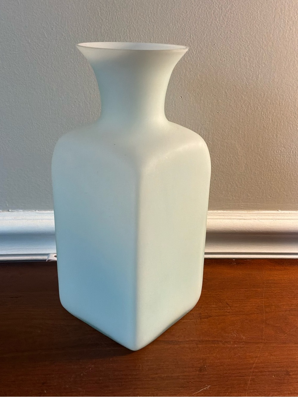 Toyo Japanese     Frosted light Blue Vase